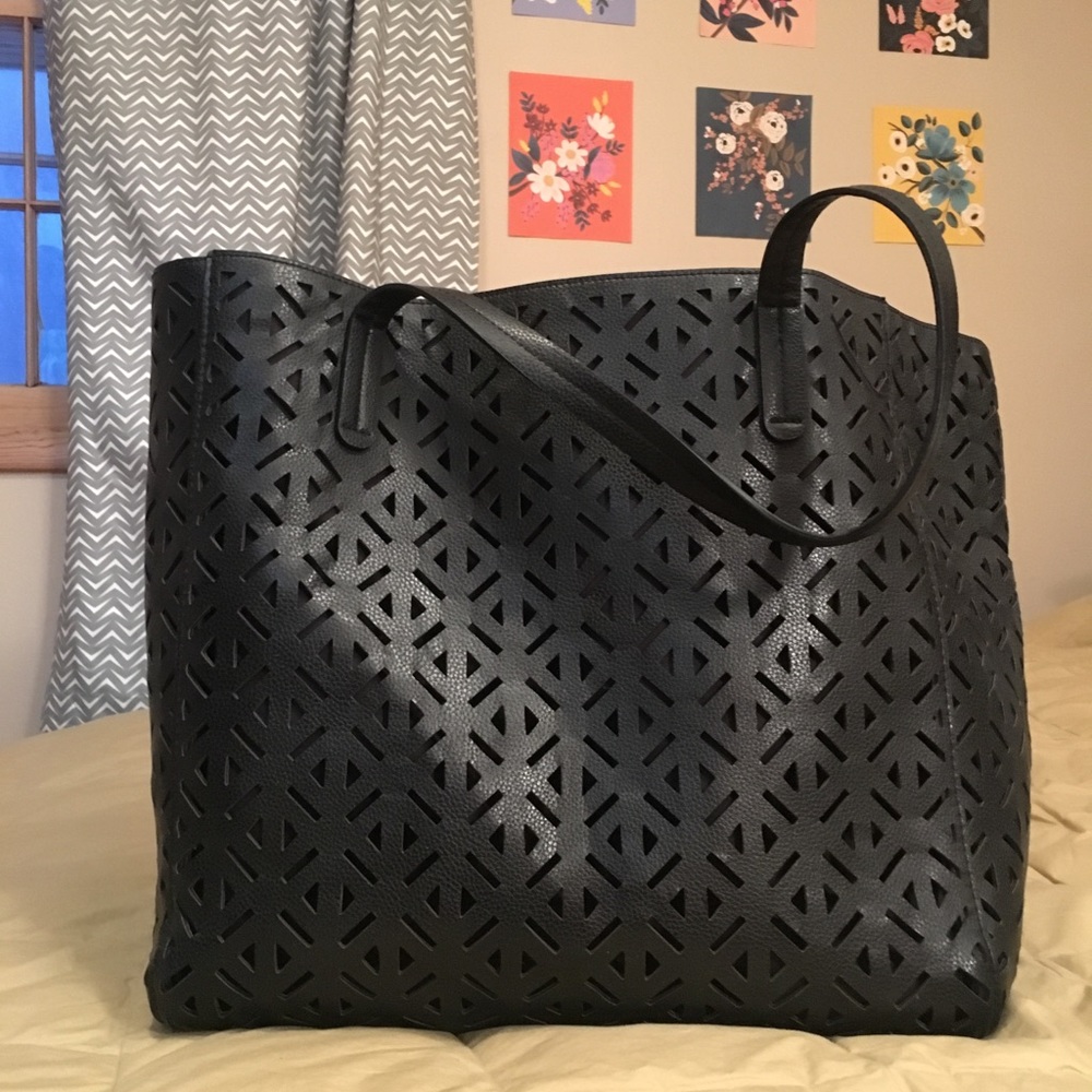 Large black Merona tote